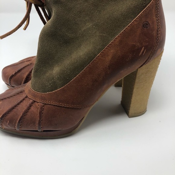 Rockport courtlyn duck bootie toffee olive 5.5 - Picture 5 of 7